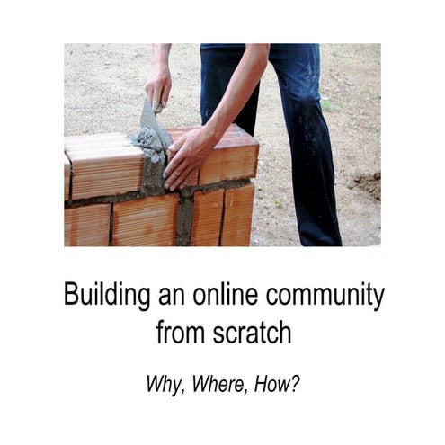 Community From Scratch