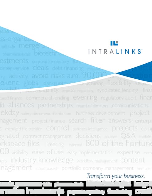 Intralinks Company Brochure