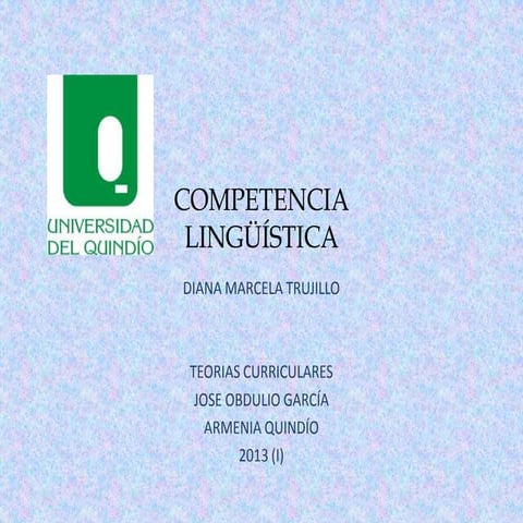 Competencia linguistica