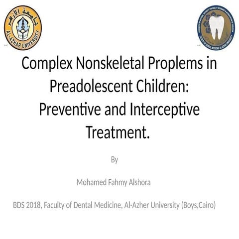 Complex non skeletal proplems.pptx orthodontics