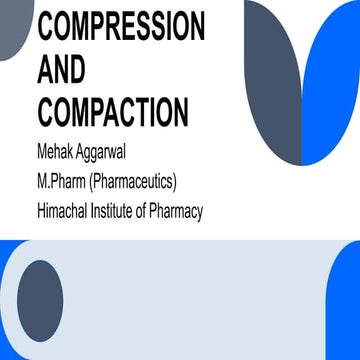 Compression and compaction