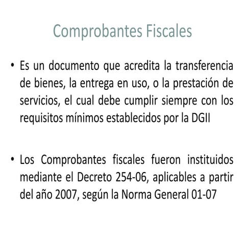 Comprobantes fiscales