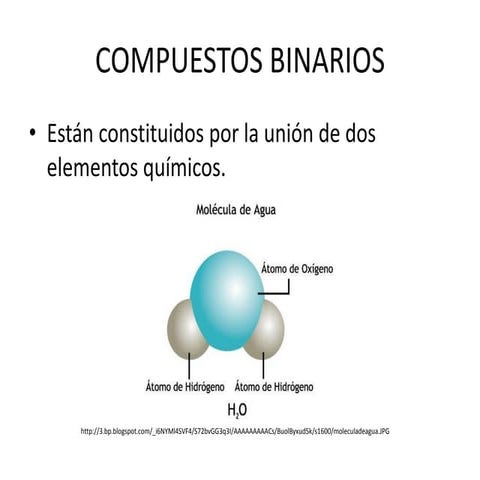 Compuestos binarios con oxígeno