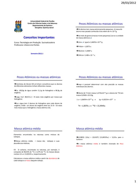 Conceitos importantes