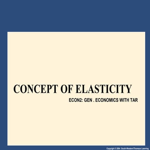 Concept of-elasticity-2015