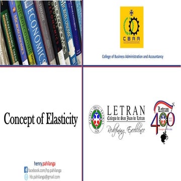 Economics - Concept of Demand and Supply Elasticity