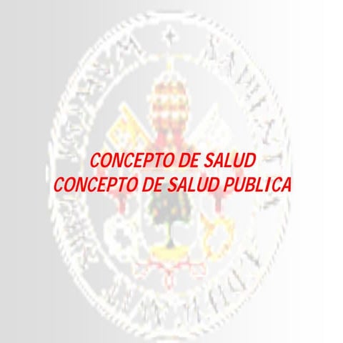 Concepto salud.salud pública_