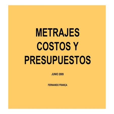 Conceptos basicos de costos y presupuesto