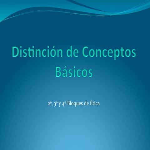Conceptos basicos de ética