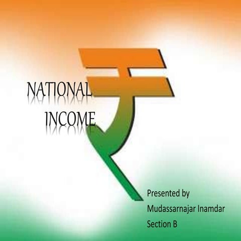 Concepts of national income