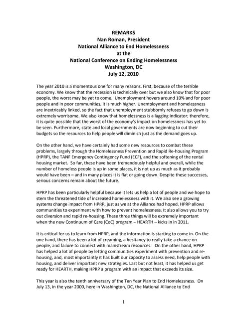 Conference keynote 2010