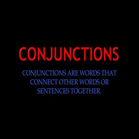 Conjunctions