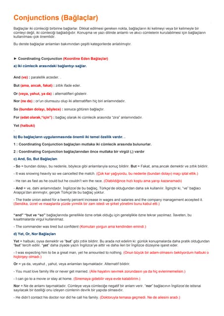 Conjunctions