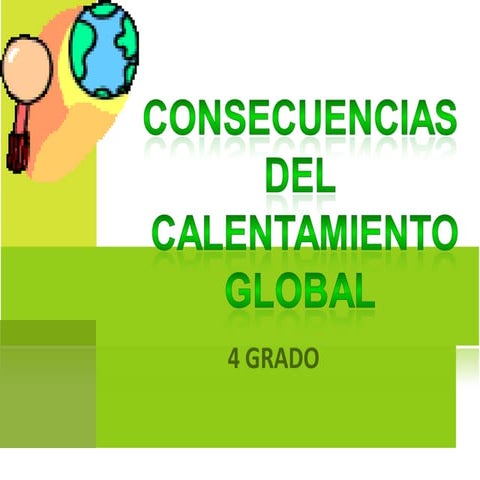 Consecuencias del calentamiento global. para niños