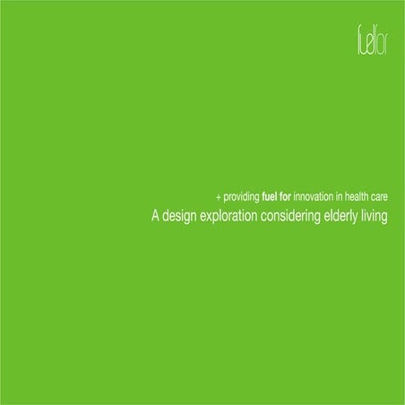 Considering elderly / a design exploration into the experience of aging