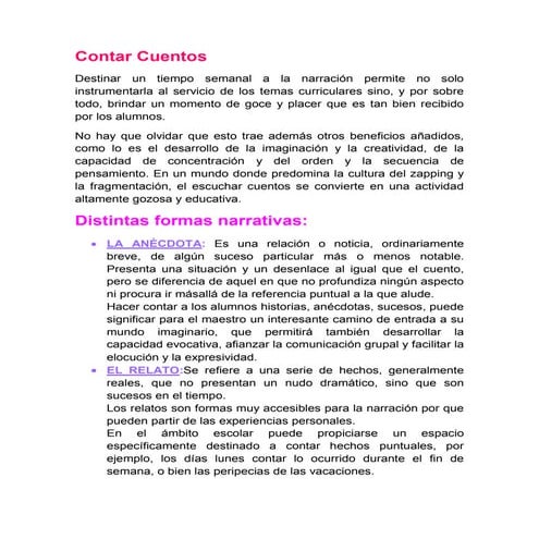 Contar cuentos de Ana Padovani