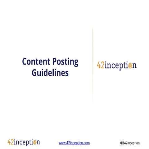 Content Posting Guidelines Facebook