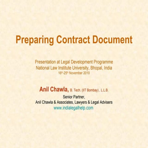 Contractdocument