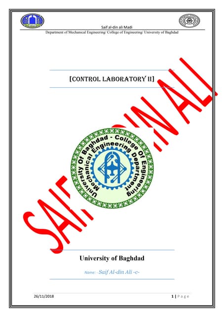 Control servo motors  