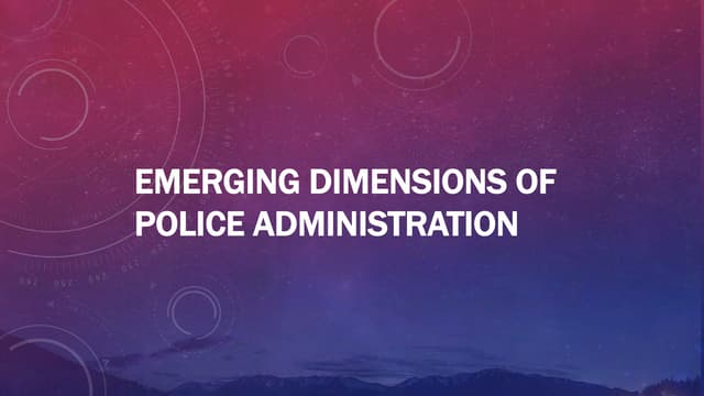 Coomunity policing vs traditional policing