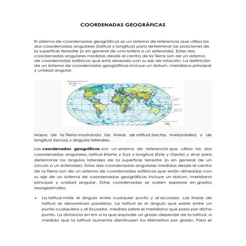 Coordenadas geograficas 
