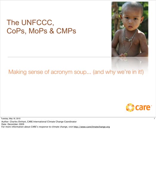 Understanding UNFCCC Conferences of Parties