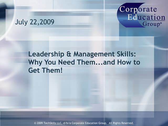 Corp Education Group Webinar Slides