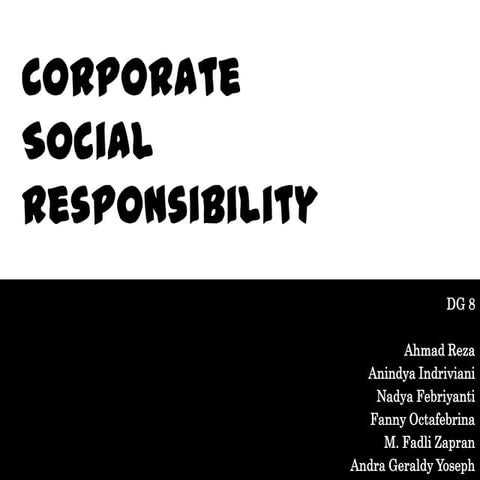Corporate Social Responsibility