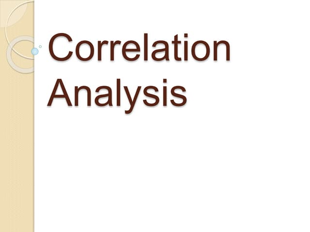 Correlationanalysis