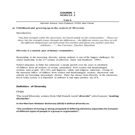 diversity (b.ed notes) COURSE 1