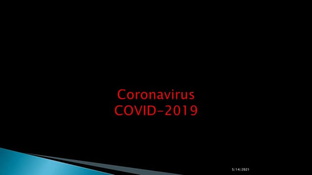 Covid 19 presentation