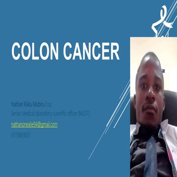Colorectal Cancer Basics for sensitisation 
