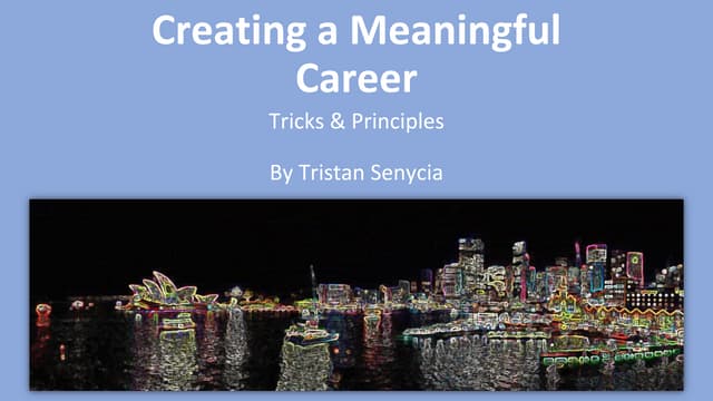 Creating a Meaningful Career (particularly in Ukraine)