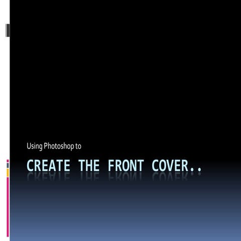 Creating the front cover