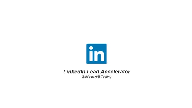 Live Customer Webinar: Creative Optimization through A/B Testing