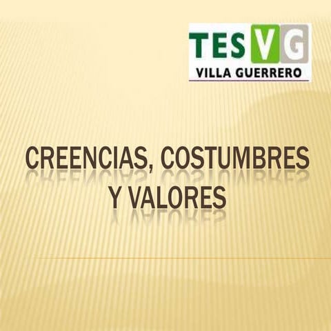 Creencias, costumbres y valores