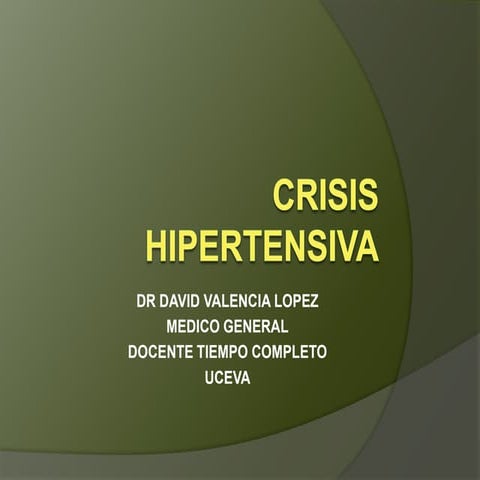 Crisis hipertensiva