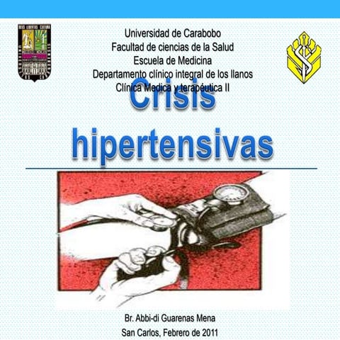 Crisis hipertensivas