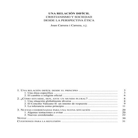 Cristianismo y sociedad