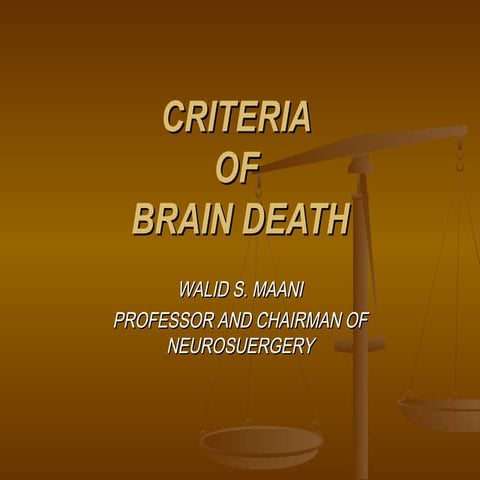Criteria of Brain Death