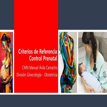 Criterios de referencia control prenatal