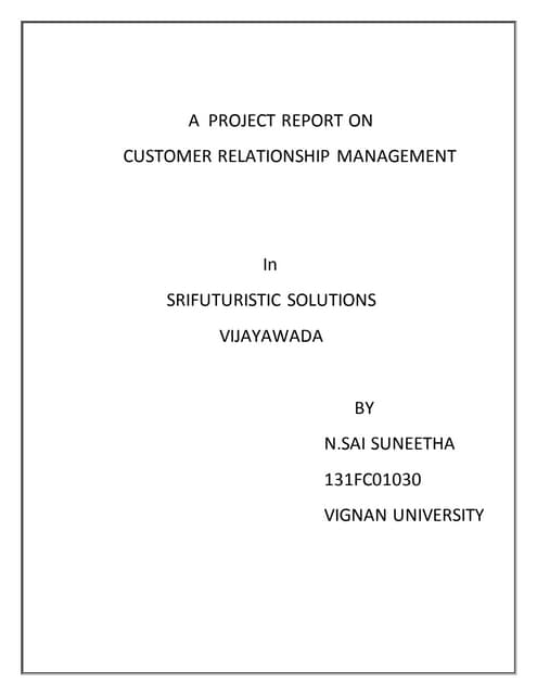 Crm project