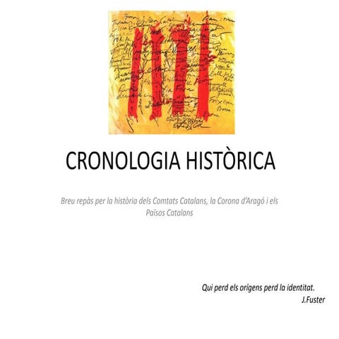 Cronologia històrica de la llengua catalana