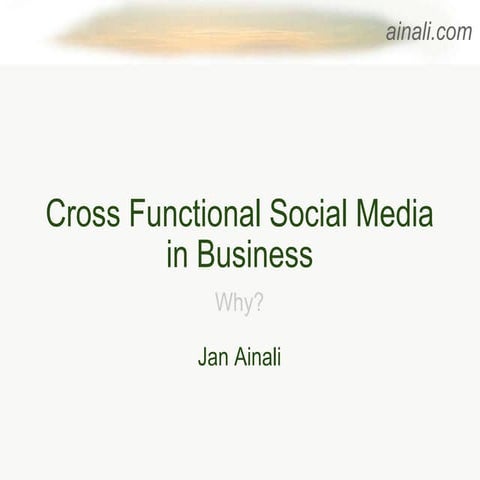 Cross functional social_media_in_business