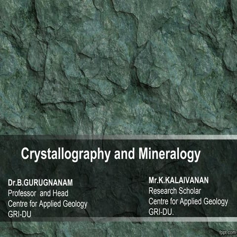 Introduction to Crystallography