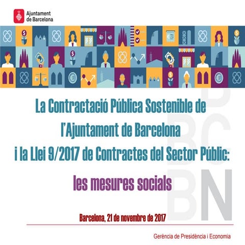 Els Criteris socials en la nova Llei de Contractes del Sector Públic - César Sánchez