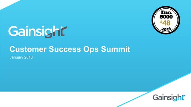Customer Success Operations Summit