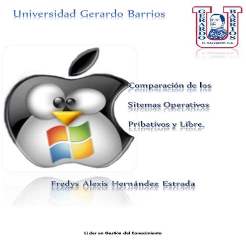 Cuadro comparativo de sistemas operativos primitivos y libres