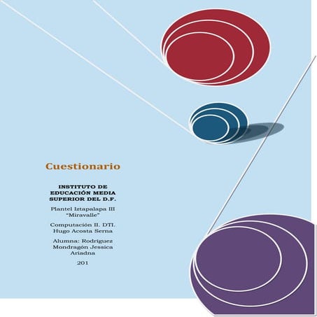 Cuestionario de computacion