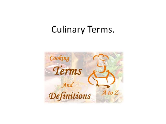 Culinary-Terms and